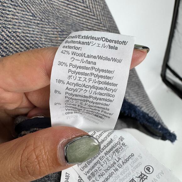 Madewell Fringed Herringbone Robe Coat - Picture 5 of 6